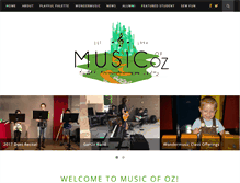 Tablet Screenshot of musicofoz.com